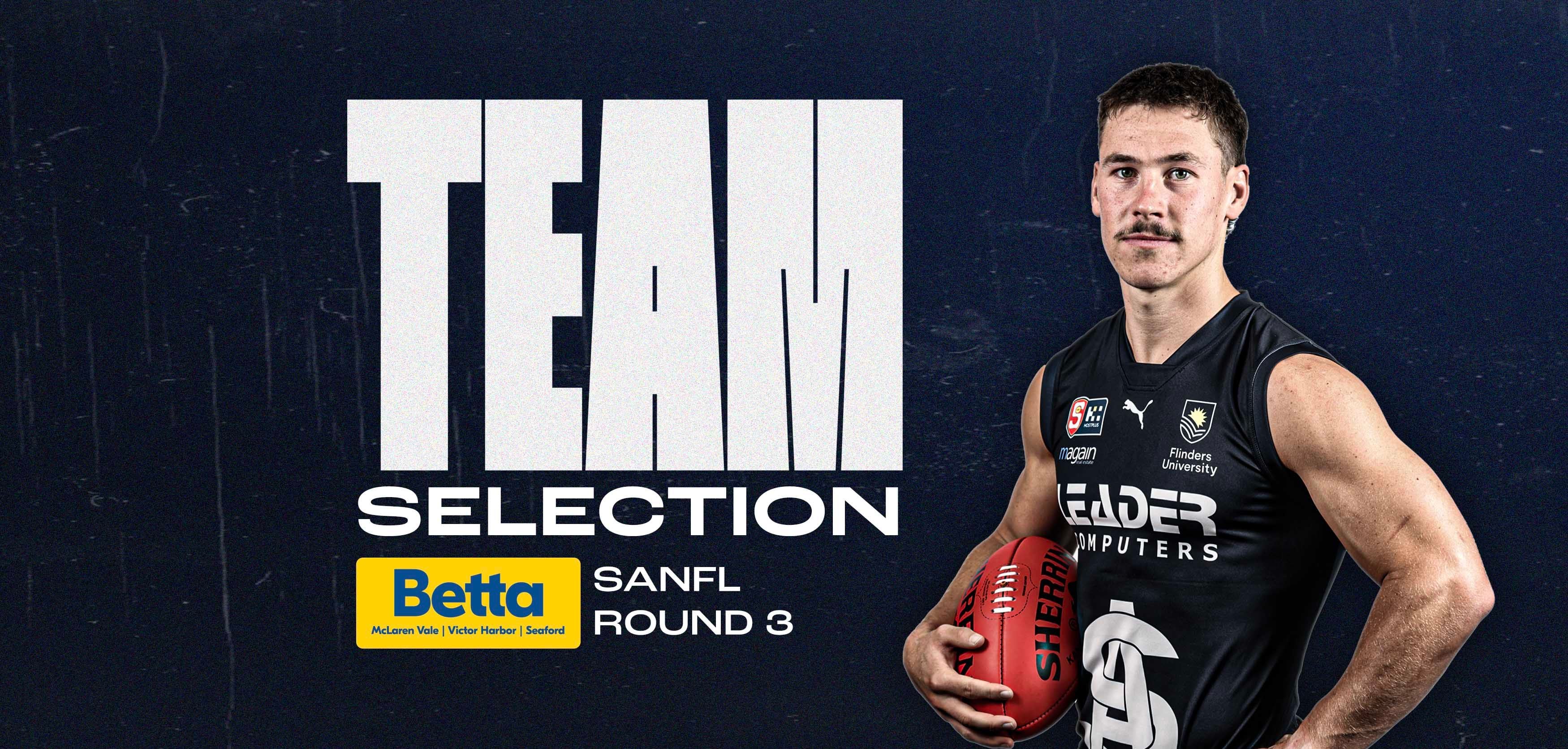 BETTA Team Selection: SANFL Round 3 v Centrals BETTA Team Selection: SANFL Round 3 v Centrals